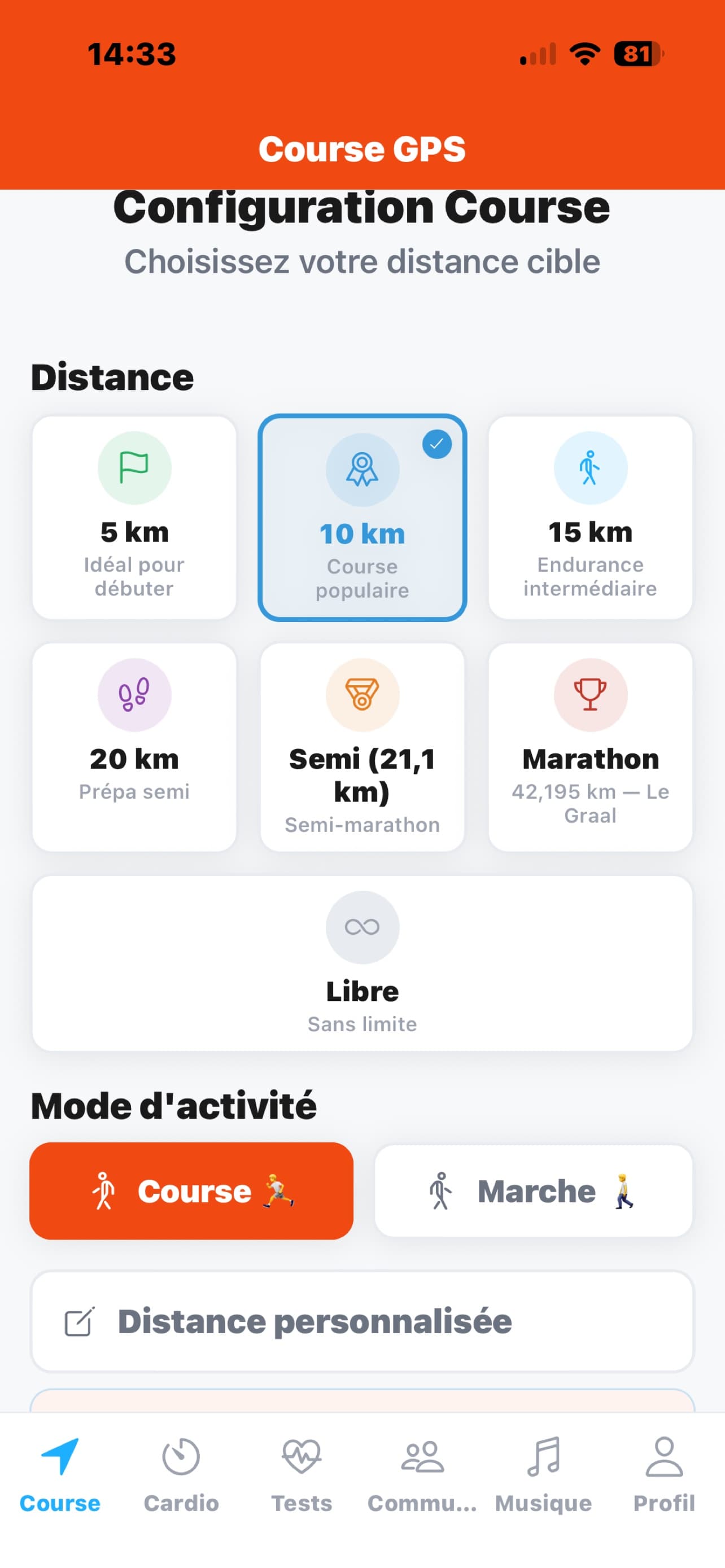 Run Expert — écran 3